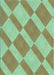 Patterned Green Rug, pat3561lblu
