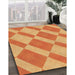 Machine Washable Transitional Orange Rug in a Family Room, wshpat3561org