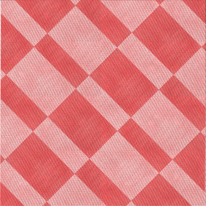 Round Machine Washable Transitional Light Coral Pink Rug, wshpat3561rd