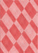 Patterned Light Coral Pink Rug, pat3561rd