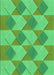 Patterned Neon Green Rug, pat3562grn