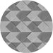 Square Patterned Cloud Gray Rug, pat3562gry