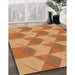 Machine Washable Transitional Orange Rug in a Family Room, wshpat3562org