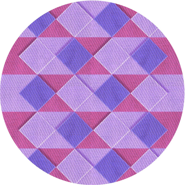 Square Machine Washable Transitional Bright Lilac Purple Rug in a Living Room, wshpat3562pur