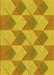 Patterned Deep Yellow Rug, pat3562yw