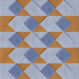 Square Patterned Light Steel Blue Novelty Rug, pat3562