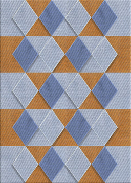 Patterned Light Steel Blue Novelty Rug, pat3562