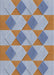 Patterned Light Steel Blue Novelty Rug, pat3562