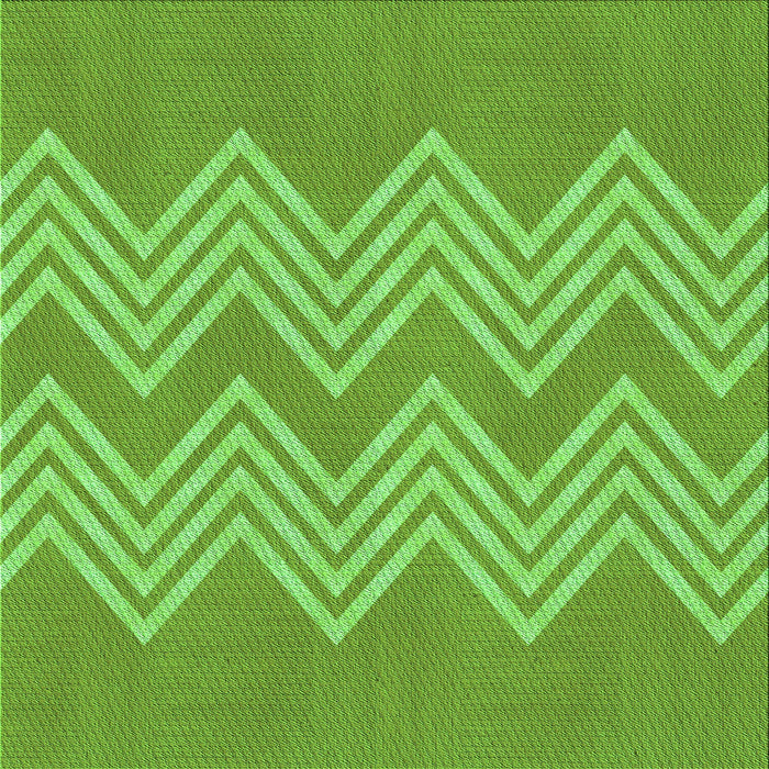 Round Machine Washable Transitional Emerald Green Rug, wshpat3563grn