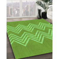 Patterned Emerald Green Rug, pat3563grn