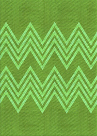 Machine Washable Transitional Emerald Green Rug, wshpat3563grn