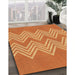 Machine Washable Transitional Orange Rug in a Family Room, wshpat3563org