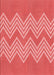 Machine Washable Transitional Red Rug, wshpat3563rd