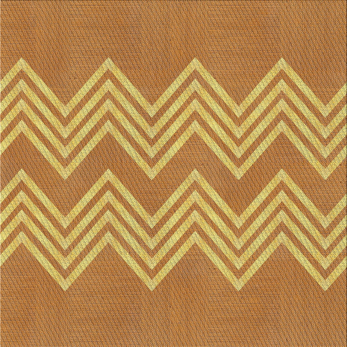 Square Patterned Orange Novelty Rug, pat3563