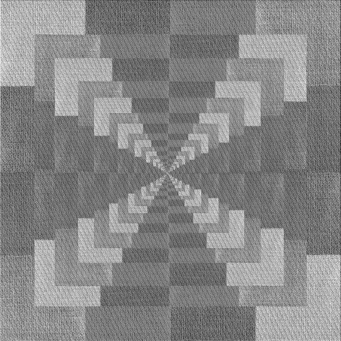 Round Patterned Ash Gray Rug, pat3564gry