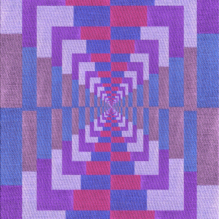 Machine Washable Transitional Dark Orchid Purple Rug, wshpat3564pur