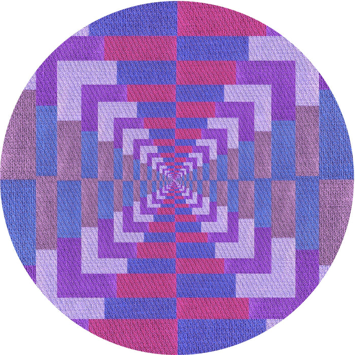 Square Machine Washable Transitional Dark Orchid Purple Rug in a Living Room, wshpat3564pur