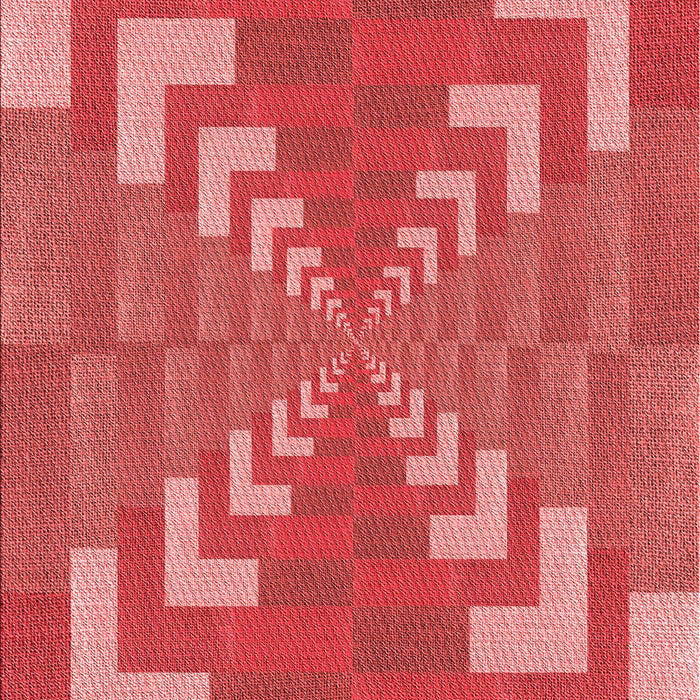 Patterned Red Rug, pat3564rd