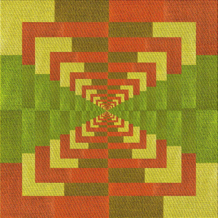 Round Patterned Mahogany Brown Rug, pat3564yw