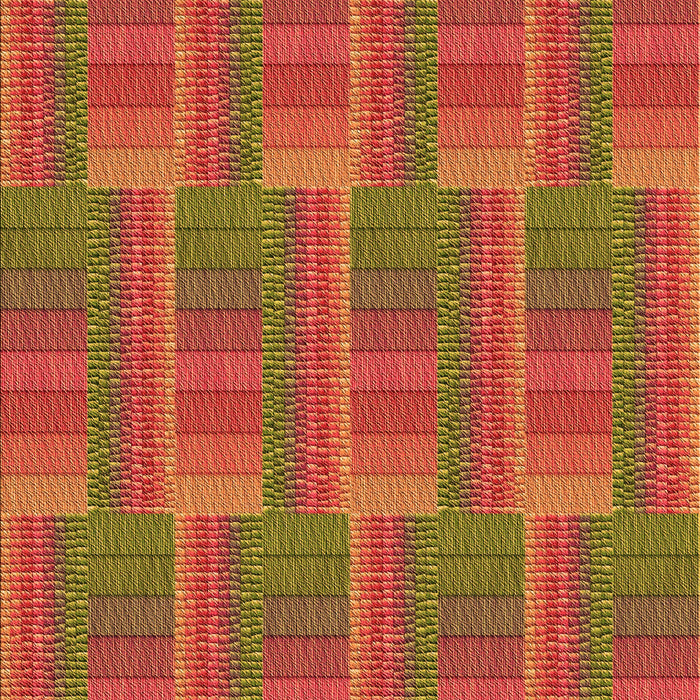 Patterned Red Rug, pat3565org