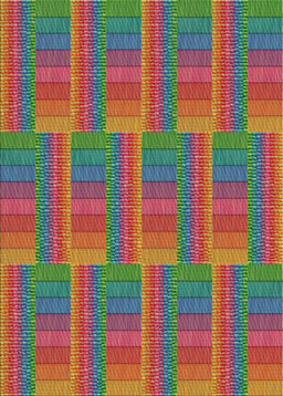 Patterned Green Modern Rug, pat3565