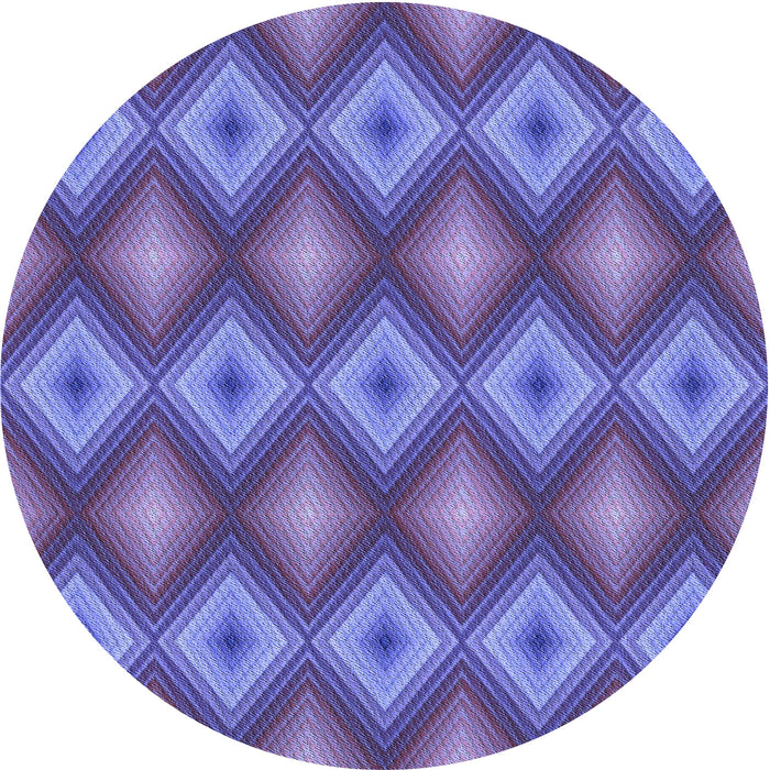 Square Patterned Amethyst Purple Rug, pat3566blu