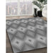 Machine Washable Transitional Gray Rug in a Family Room, wshpat3566gry
