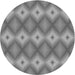 Square Patterned Gray Rug, pat3566gry