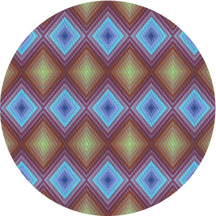 Square Patterned Light Slate Gray Rug, pat3566lblu