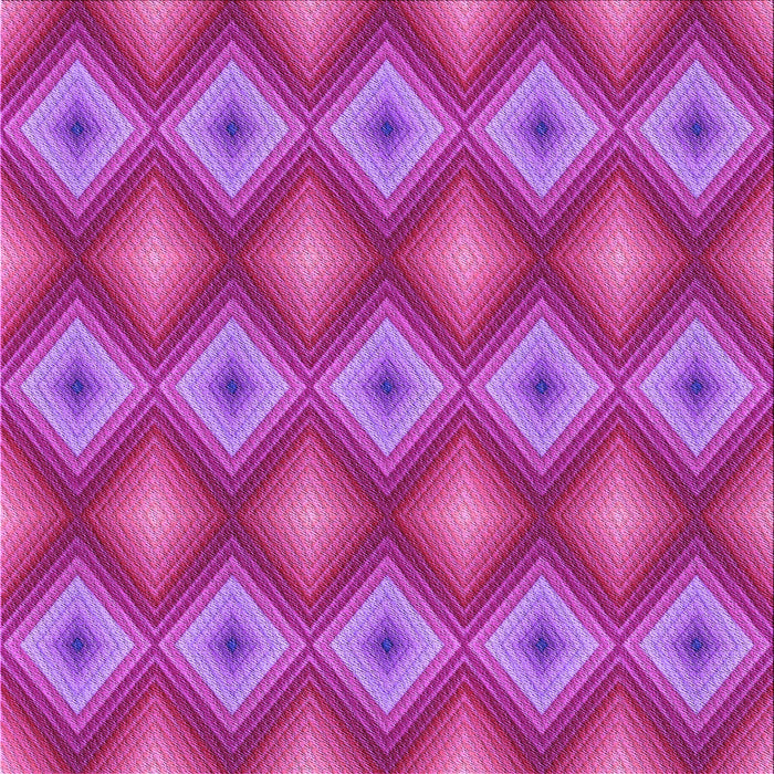 Round Patterned Deep Pink Rug, pat3566pur