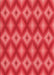 Machine Washable Transitional Red Rug, wshpat3566rd