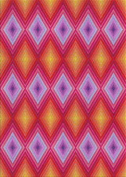 Patterned Blush Red Pink Novelty Rug, pat3566