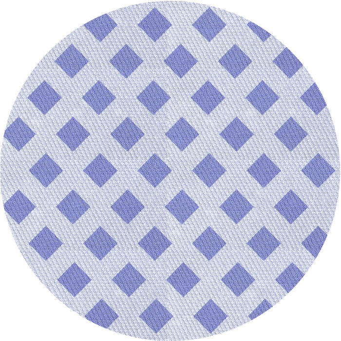 Square Patterned Lavender Blue Rug, pat3567blu