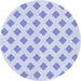 Square Patterned Lavender Blue Rug, pat3567blu