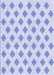 Patterned Lavender Blue Rug, pat3567blu