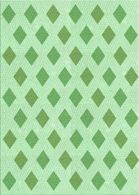 Machine Washable Transitional Mint Green Rug, wshpat3567grn