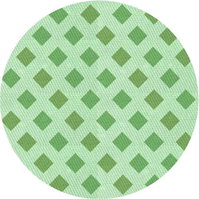 Square Patterned Mint Green Rug, pat3567grn