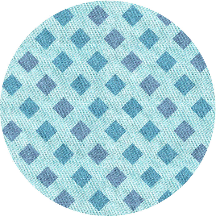 Square Machine Washable Transitional Electric Blue Rug in a Living Room, wshpat3567lblu