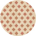 Square Patterned Orange Rug, pat3567org