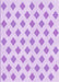 Machine Washable Transitional Purple Rug, wshpat3567pur