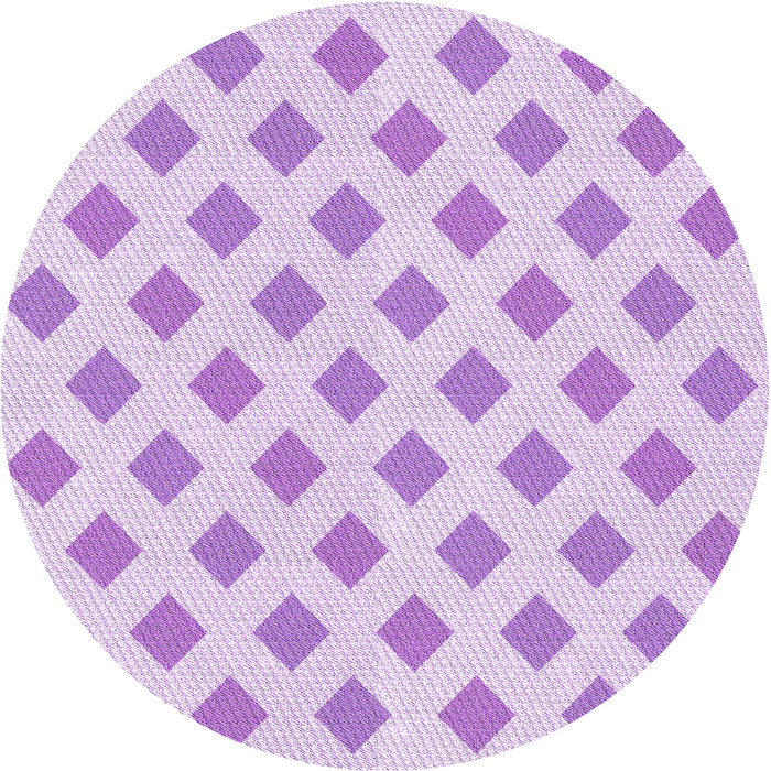 Square Patterned Purple Rug, pat3567pur