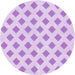 Square Patterned Purple Rug, pat3567pur