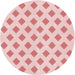 Square Machine Washable Transitional Light Rose Pink Rug in a Living Room, wshpat3567rd