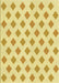 Machine Washable Transitional Yellow Rug, wshpat3567yw