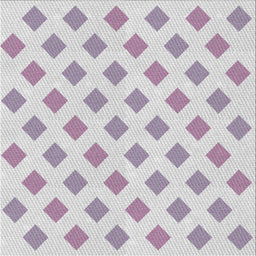 Square Patterned Lavender Purple Novelty Rug, pat3567