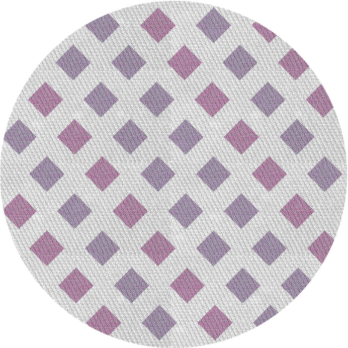 Square Machine Washable Transitional Lavender Purple Rug, wshpat3567