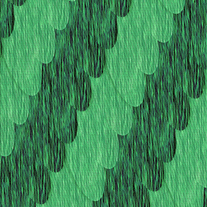 Machine Washable Transitional Forest Green Rug, wshpat3568grn