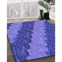 Patterned Purple Rug, pat3568pur