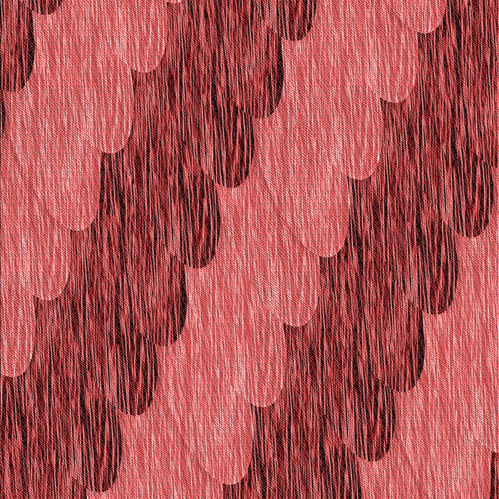 Patterned Red Rug, pat3568rd