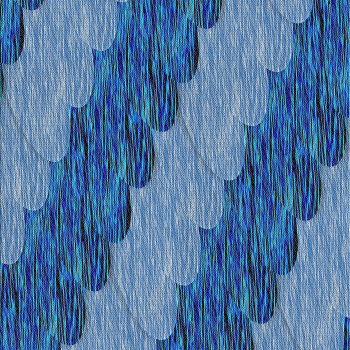 Patterned Blue Novelty Rug, pat3568